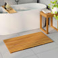 JUNG Vida Badematte Uni Braun 100 x 53 cm Holz