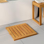JUNG Vida Badematte Uni Braun 50 x 50 cm Holz