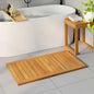 JUNG Vida Badematte Uni Braun 100 x 55 cm Holz