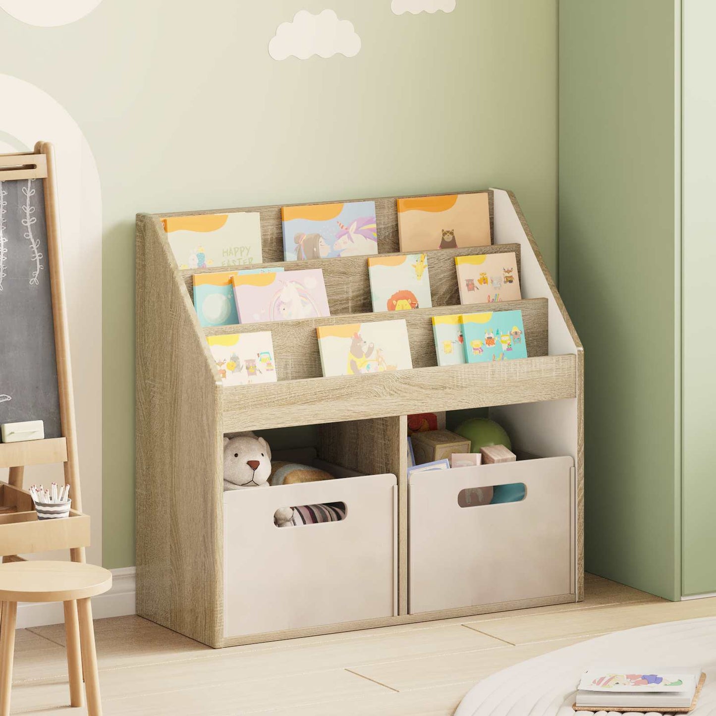 JUNG Vida Kinderregal Sonoma-Eiche 72,5 x 29,5 x 69 cm Holzwerkstoff