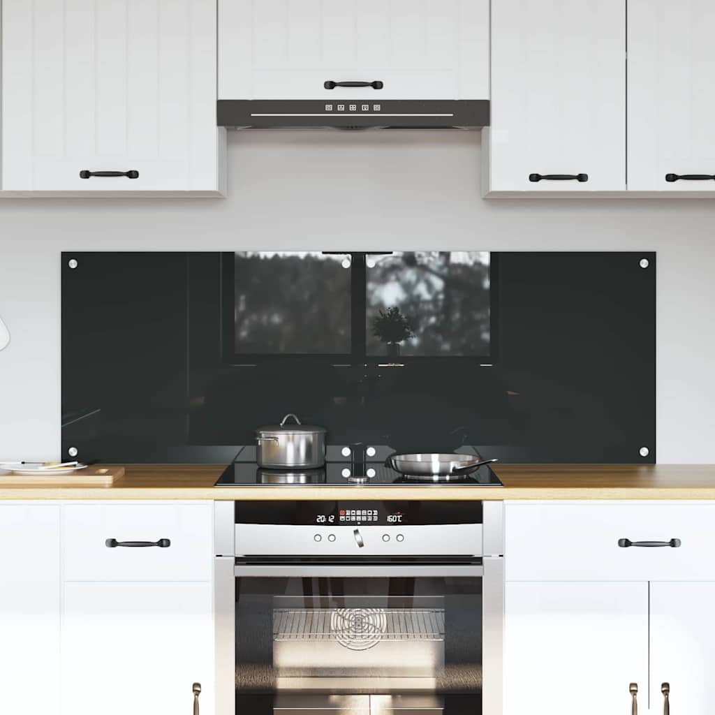 JUNG Vida Küchenrückwand 2 pcs Dunkelgrau 70 x 50 cm Gehärtetes Glas