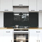 JUNG Vida Küchenrückwand 2 pcs Dunkelgrau 70 x 60 cm Gehärtetes Glas