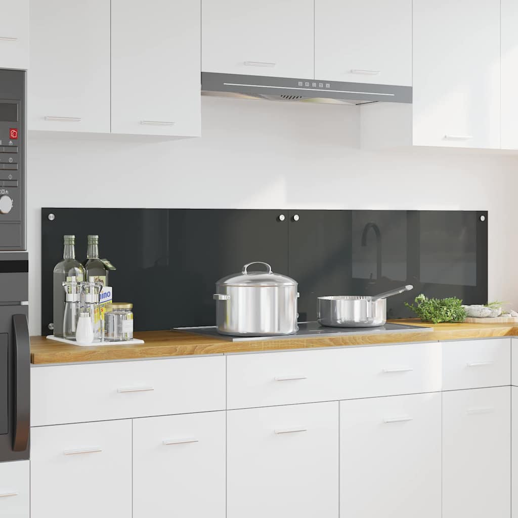 JUNG Vida Küchenrückwand 2 pcs Dunkelgrau 90 x 40 cm Gehärtetes Glas