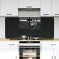 JUNG Vida Küchenrückwand 2 pcs Schwarz 70 x 60 cm Gehärtetes Glas
