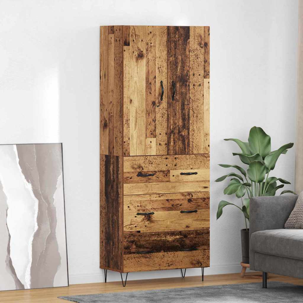 JUNG Vida Highboard mit Schubladen 2 pcs Altholz Holzwerkstoff