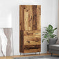JUNG Vida Highboard mit Schubladen 2 pcs Altholz Holzwerkstoff