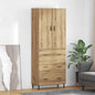 JUNG Vida Highboard 2 pcs Artisan-Eiche Engineered Wood und Glas