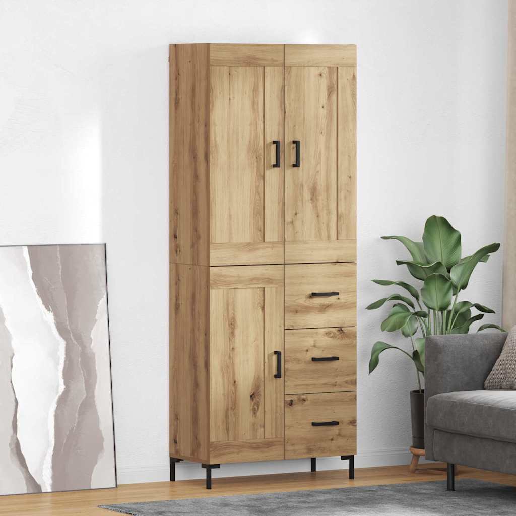 JUNG Vida Highboard mit Schubladen 2 pcs Artisan-Eiche Holzwerkstoff
