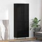 JUNG Vida Highboard Schwarz Eichen-Optik 69,5 x 34 x 180 cm Holzwerkstoff