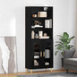 JUNG Vida Highboard Schwarz Eichen-Optik 69,5 x 32,5 x 180 cm