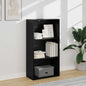 JUNG Vida Bücherregal Schwarz Eichen-Optik 60 x 30 x 76.5 cm