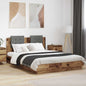 JUNG Vida Bettgestell mit Kopfteil Altholz 120 x 200 cm Holzwerkstoff