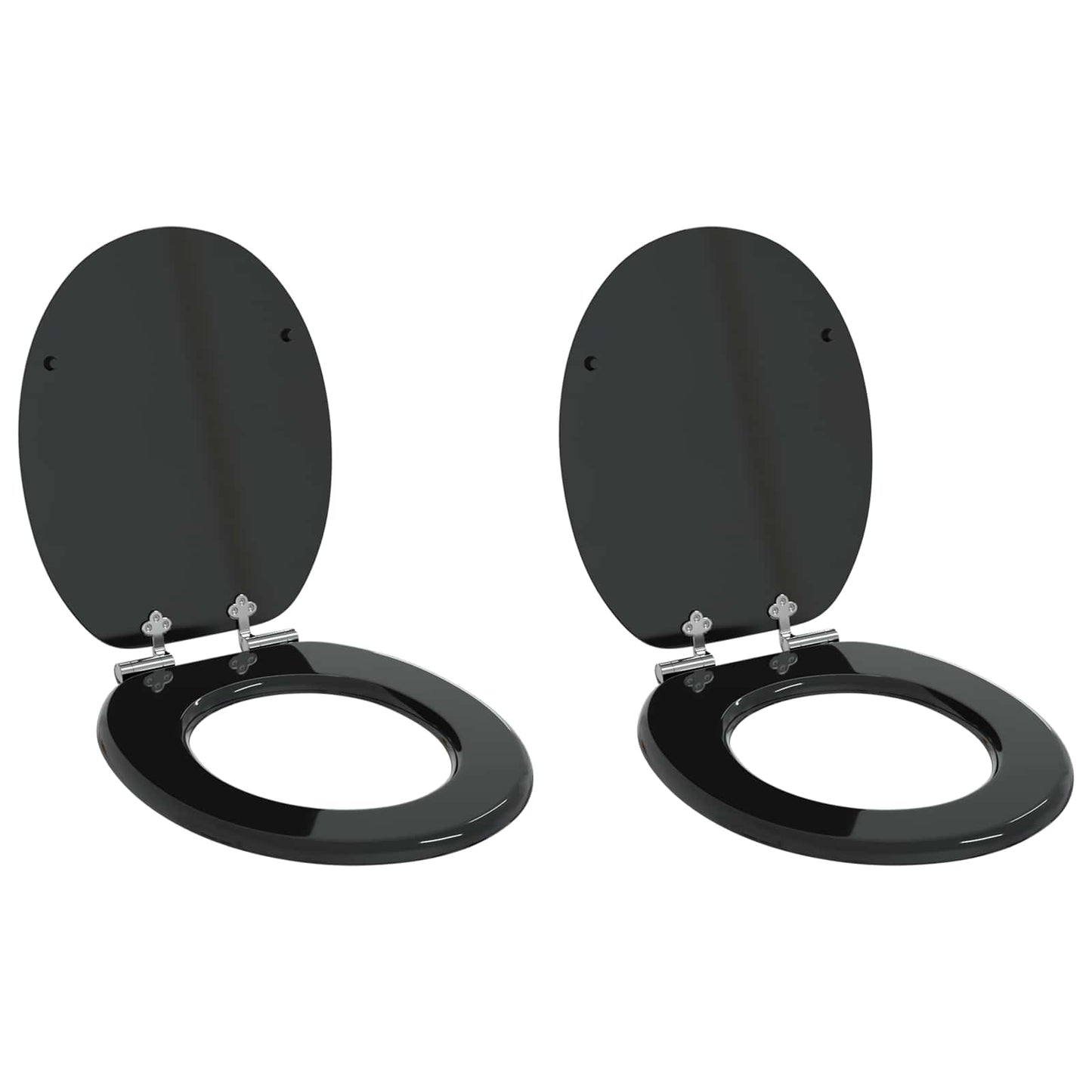 JUNG Vida Toilettensitz 2 pcs Schwarz 44 x 38 cm MDF-Platte