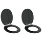 JUNG Vida Toilettensitz 2 pcs Schwarz 44 x 38 cm MDF-Platte