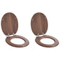 JUNG Vida Toilettensitz 2 pcs Braun 44 x 38 cm MDF-Platte