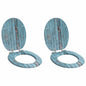 JUNG Vida Toilettensitz 2 pcs Blau 44 x 38 cm MDF-Platte