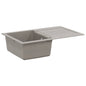 JUNG Vida Waschbecken Grau 780 x 500 mm 80% Quarz und 20% Harz