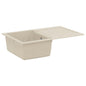 JUNG Vida Waschbecken Beige 780 x 500 mm 80% Quarz und 20% Harz
