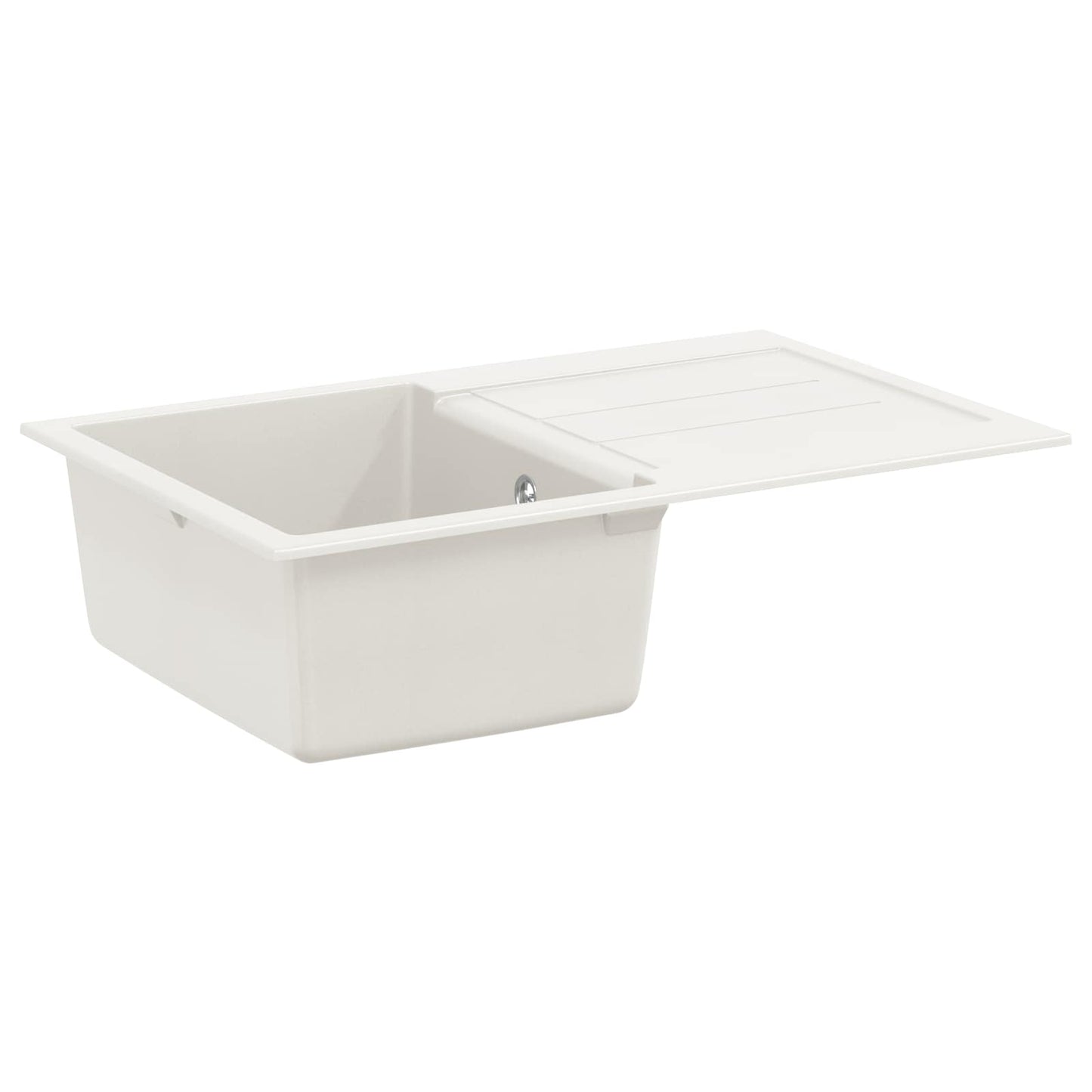 JUNG Vida Waschbecken Weiß 780 x 500 mm 80% Quarz und 20% Harz