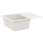 JUNG Vida Waschbecken Weiß 620 x 500 mm 80% Quarz und 20% Harz