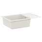 JUNG Vida Waschbecken Weiß 780 x 500 mm 80% Quarz und 20% Harz