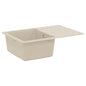 JUNG Vida Waschbecken Beige 670 x 460 mm 80% Quarz und 20% Harz