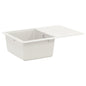 JUNG Vida Waschbecken Weiß 670 x 460 mm 80% Quarz und 20% Harz