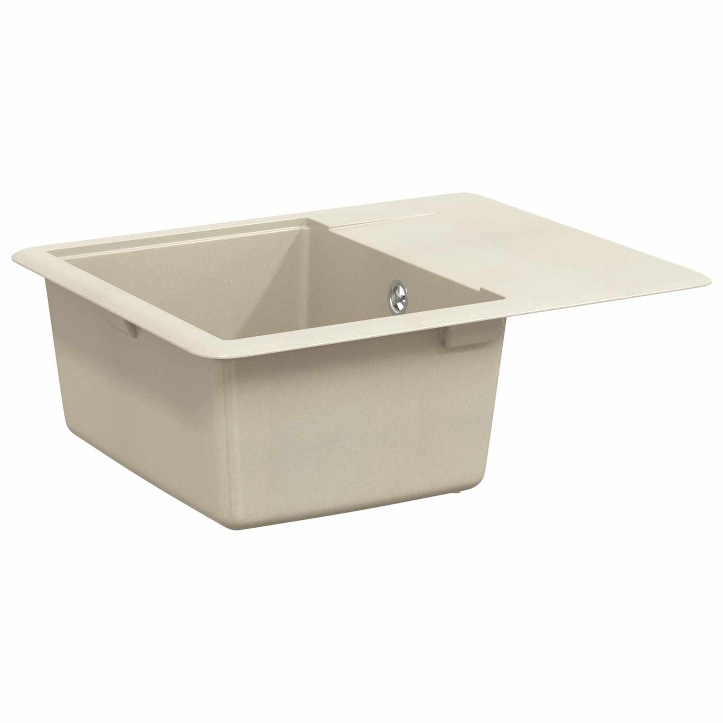 JUNG Vida Waschbecken Beige 560 x 460 mm 80% Quarz und 20% Harz
