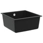 JUNG Vida Waschbecken Schwarz 430 x 460 mm 80% Quarz und 20% Harz