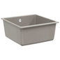 JUNG Vida Waschbecken Grau 430 x 460 mm 80% Quarz und 20% Harz