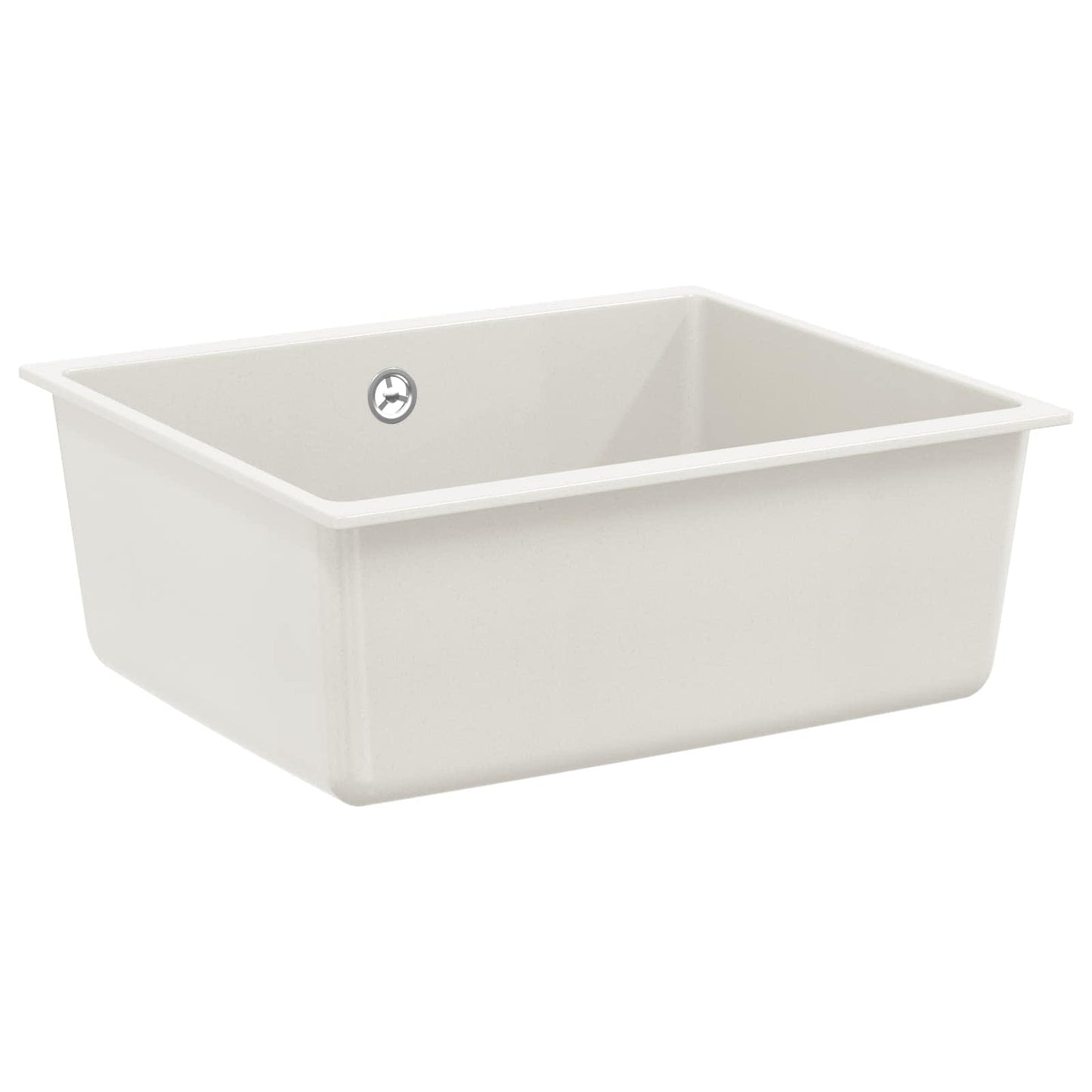 JUNG Vida Waschbecken Weiß 530 x 460 mm 80% Quarz und 20% Harz