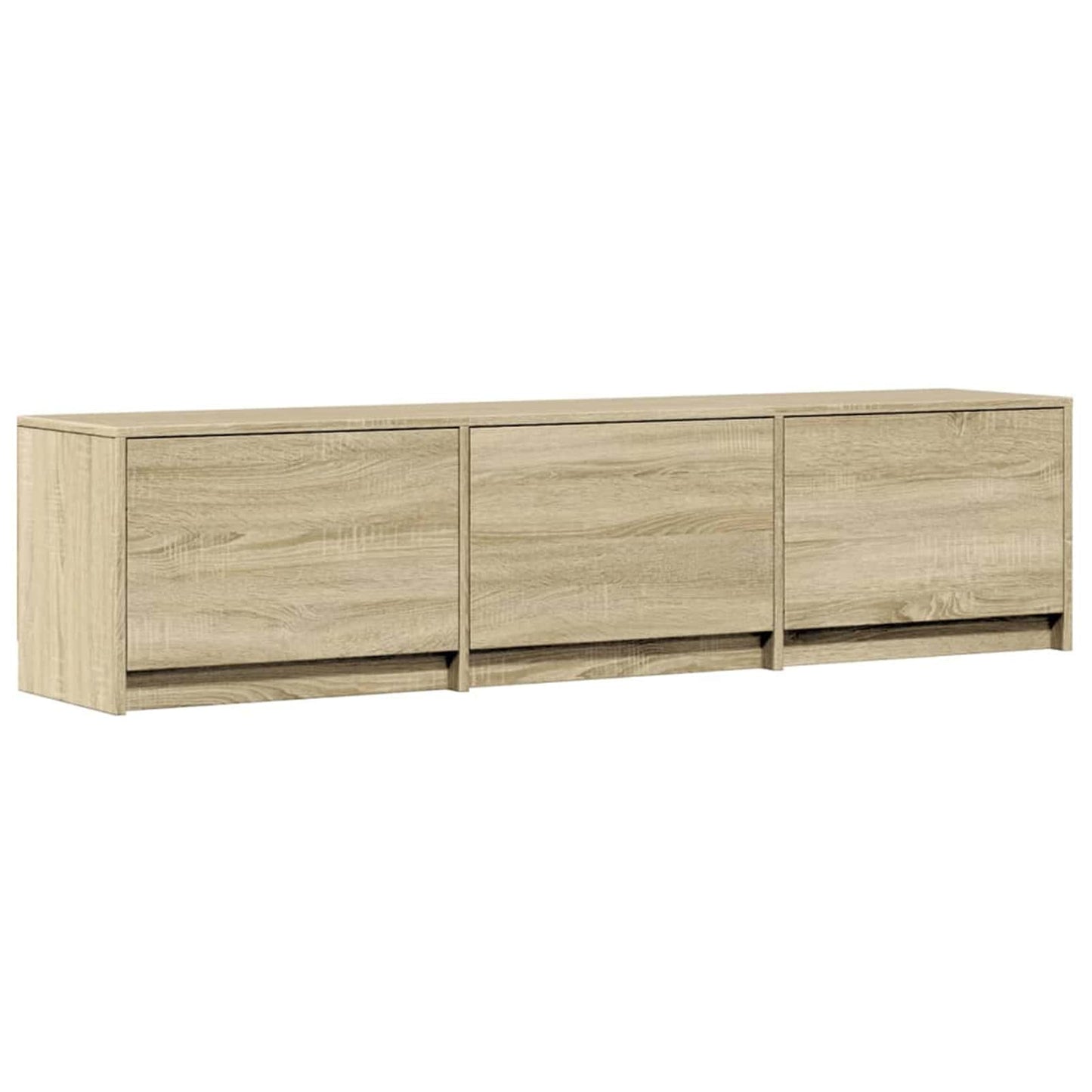 JUNG Vida TV-Schränk mit LED Sonoma 165 x 34 x 40 cm Holzwerkstoff