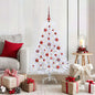 JUNG Vida Künstlicher klappbarer Weihnachtsbaum Weiß 120 cm PVC und Stahl