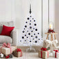 JUNG Vida Künstlicher klappbarer Weihnachtsbaum Weiß 120 cm PVC und Stahl