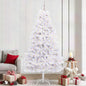 JUNG Vida Künstlicher klappbarer Weihnachtsbaum Weiß 240 cm PVC und Stahl
