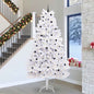 JUNG Vida Künstlicher klappbarer Weihnachtsbaum Weiß 300 cm PVC und Stahl