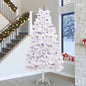 JUNG Vida Künstlicher klappbarer Weihnachtsbaum Weiß 300 cm PVC und Stahl