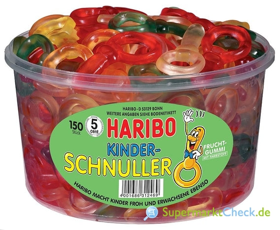 Haribo Kinder Schnuller süße Spezialität 100g Süßware Snack
