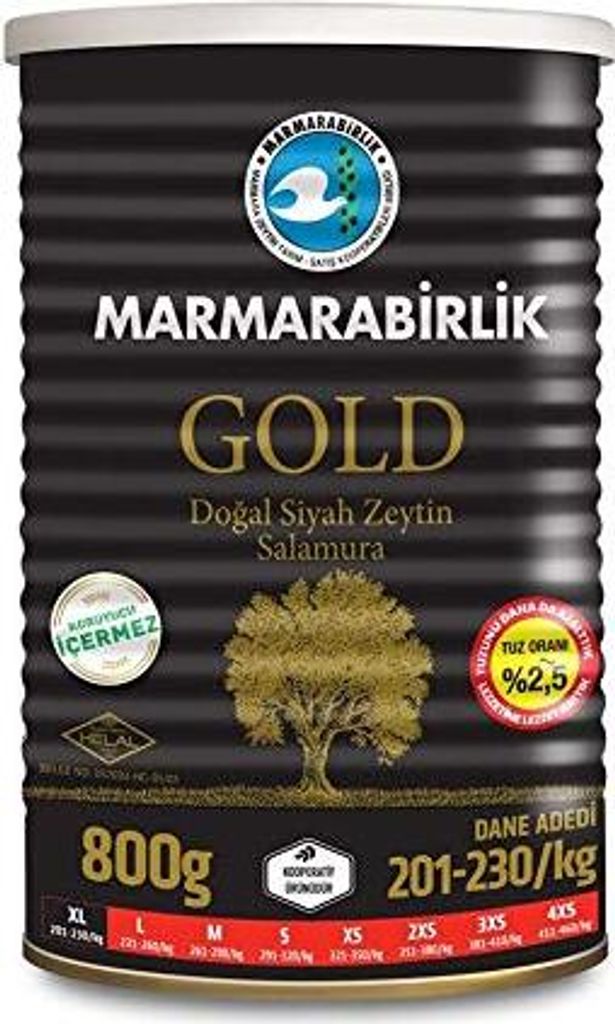Ciloglu Mevlana Schwarze Oliven 700g Vorrat