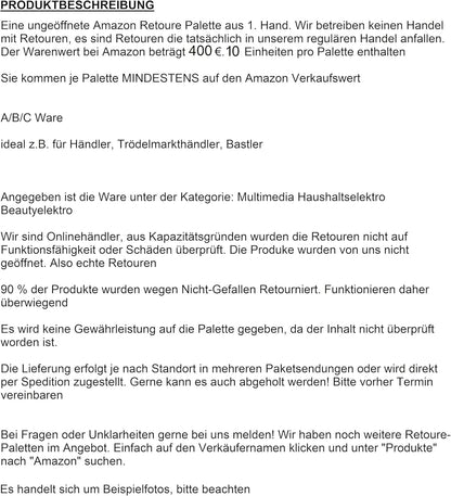 AUE - Markenware Wert 400€, Versandhandelsretouren Mischposten B2B, Technik, Haushaltselektro, Elektrogeräte, Küche, Babyl Glätteisen, Tefal Raclette, Fissler Messer, JUNG Luftkühler, Soehnle Luftreiniger, 10+ Teile