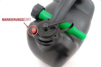 Petex AUTONIK 126620 10L Kraftstoffkanister, UN-geprüfter Benzinkanister, Kunststoff schwarz, flexibler Ausgießer, für Diesel und bleifreien Kraftstoff, robust und sicher für Auto und Outdoor