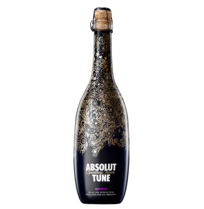 Absolut Tune Wodka-Sekt-Fusion 750ml – Premium Schaumgetränk mit schwedischem Absolut Vodka & neuseeländischem Sauvignon Blanc, 14% vol., limitierte Sonderedition in Champagnerflasche – Limited Edition