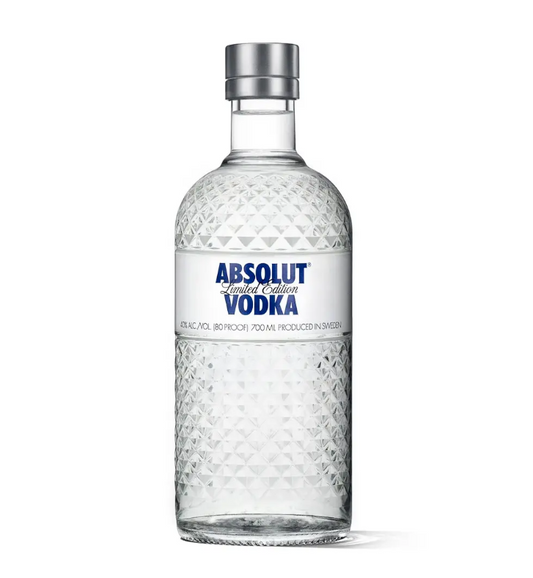 Absolut Glimmer SC Vodka 0,7L Limited Edition 2010 – Premium Wodka in facettierter Kristallflasche, exklusives Sammlerstück mit 40 % Vol. Alkoholgehalt aus Schweden