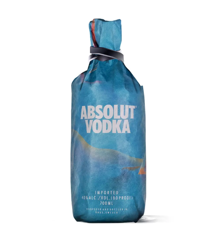 Absolut Vodka Lightning 0,7L | 40% Vol | Limited China Edition 2019 | Paper Wraps Wodka | Sammler Vodka Flasche | Chinesisch Vodka | Sammlerstück |