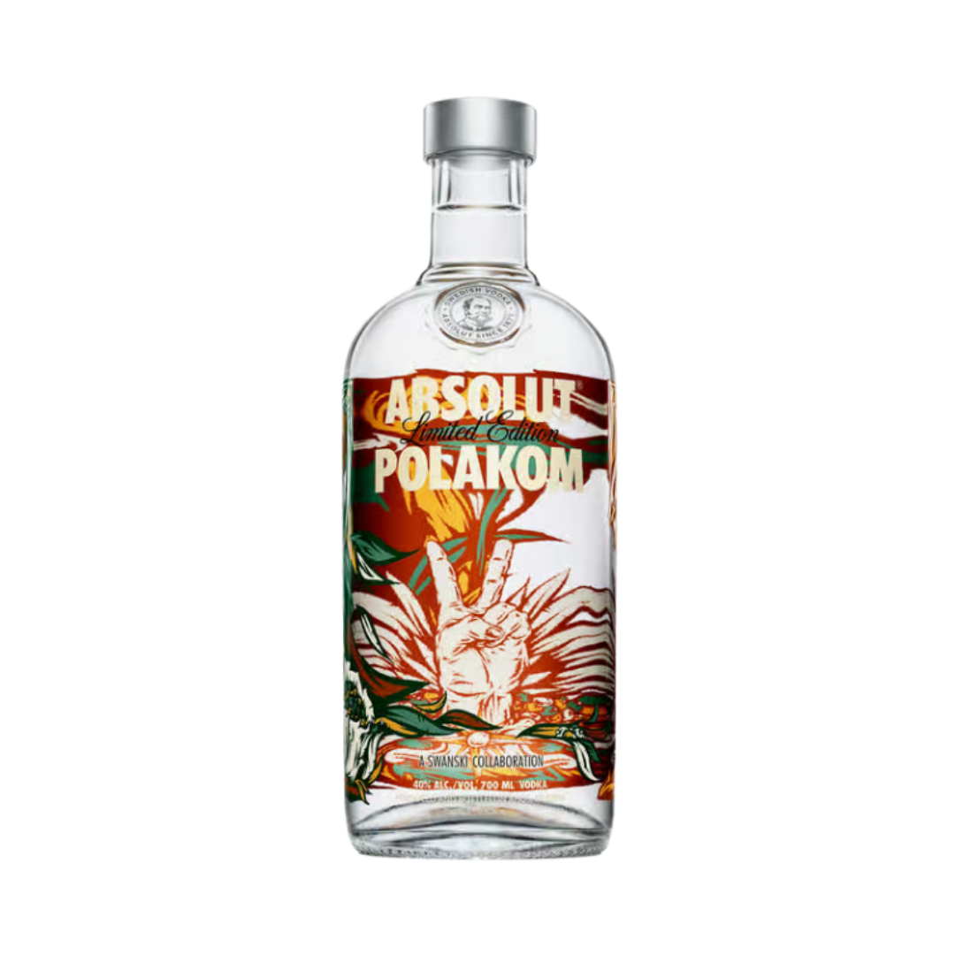 Absolut Vodka Polakom Limited Edition 2012 – Original Absolut Vodka 40% Vol. – 0,7 L – Exklusive länderspezifische Sammlerflasche mit polnischem Design – Hochwertiger Premium-Vodka
