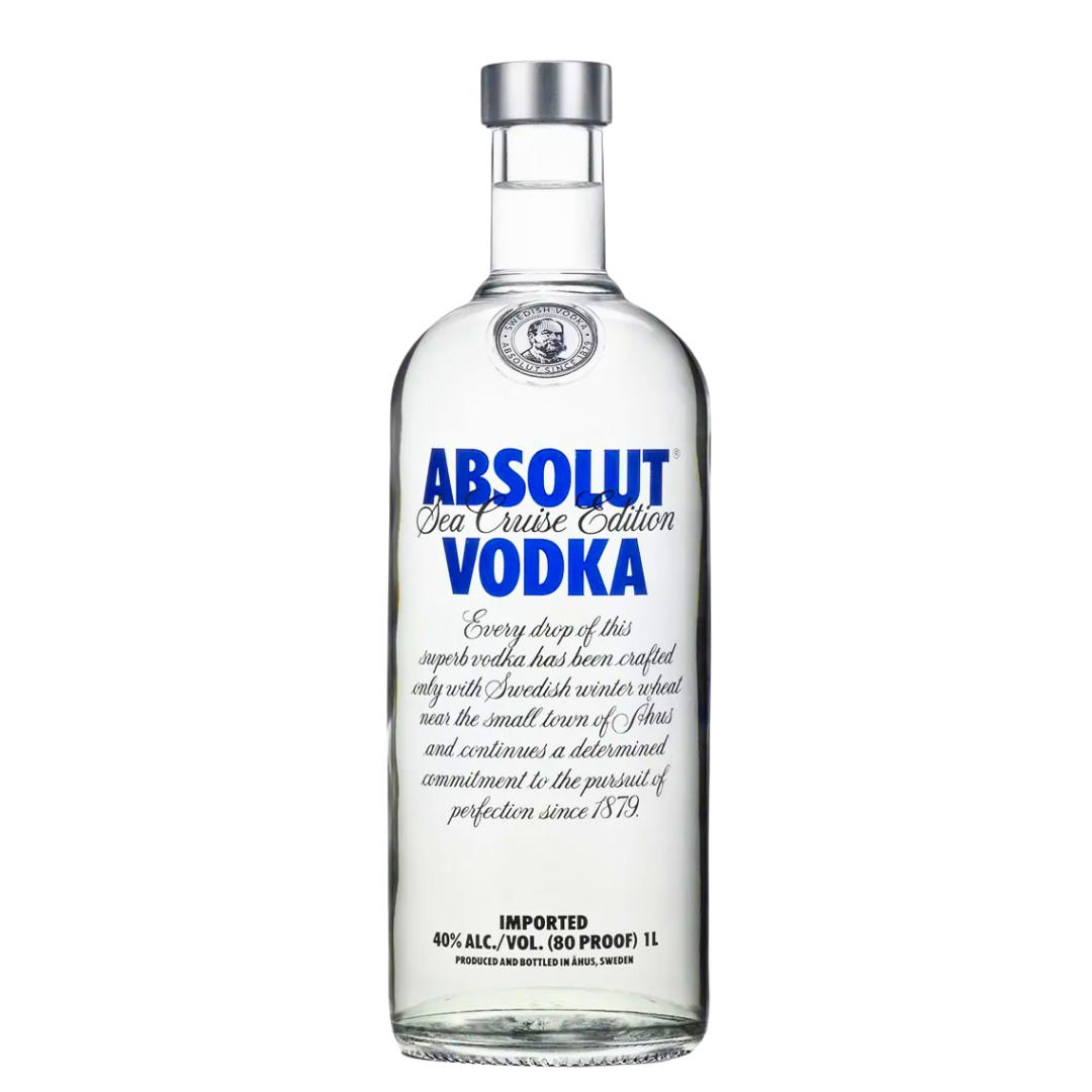 Absolut Vodka 1L Sea Cruise 1- Limited Edition 2013 – Exklusive Sammlerflasche für Kreuzfahrtschiffe mit klassischem Absolut Wodka – Travel Exclusive mit maritimem Flair – Auflage nur 116.000 Flaschen