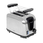 ADLER AD3222 Edelstahl Toaster 2 Scheiben, Brötchenaufsatz, 1000W Leistung, 7 Bräunungsstufen, Auftaufunktion, Röstfunktion, Stoppfunktion, Krümelschublade, Kabelaufbewahrung, sicherer Toastauswurf