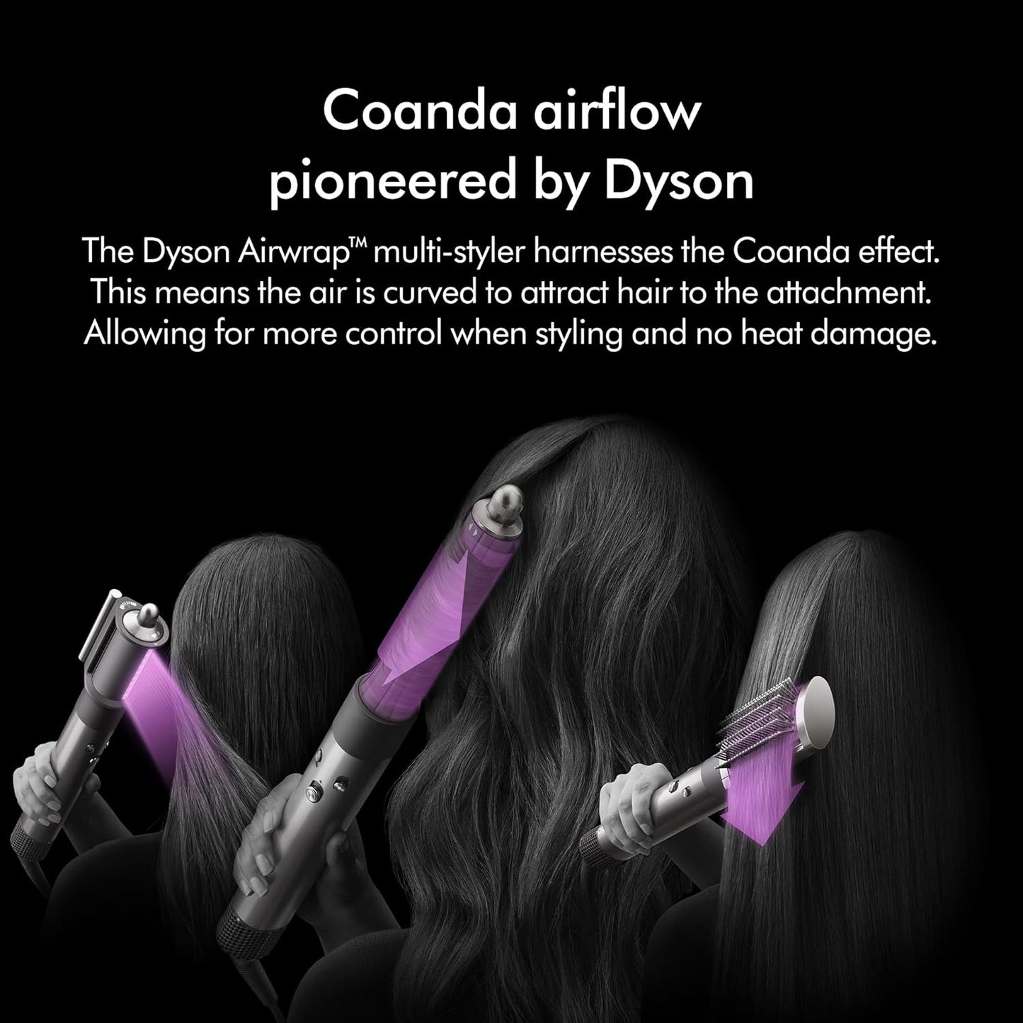 Dyson Airwrap™ Complete Long Diffuse Nickel / Kupfer, Coanda-Luftstromtechnologie, Haartrockner, Volumenbürste, Diffusor, feste Bürste, glatte Frisuren, lockiges Haar, 1300 Watt, kabelgebunden