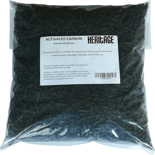 Aqua Koi 5000G Aktivkohle-Filtermedium, 5 kg Pellet-Aktivkohle aus Kokosnussschalen, effektives Filtermedium für externe Aquarien- und Teichfilter, langlebiger Koi-Teich Chlorentferner mit hoher Filterleistung