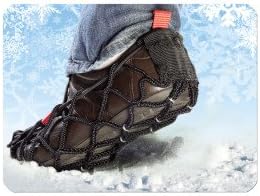 Ezy Shoes Walk XL Anti-Rutsch Wasserdichte Überschuhe mit Metall-Clips – Rutschfeste Schuhüberzieher für Schnee, Eis, Matsch, Regen und Outdoor-Aktivitäten – Winter Sicherheits-Überschuhe